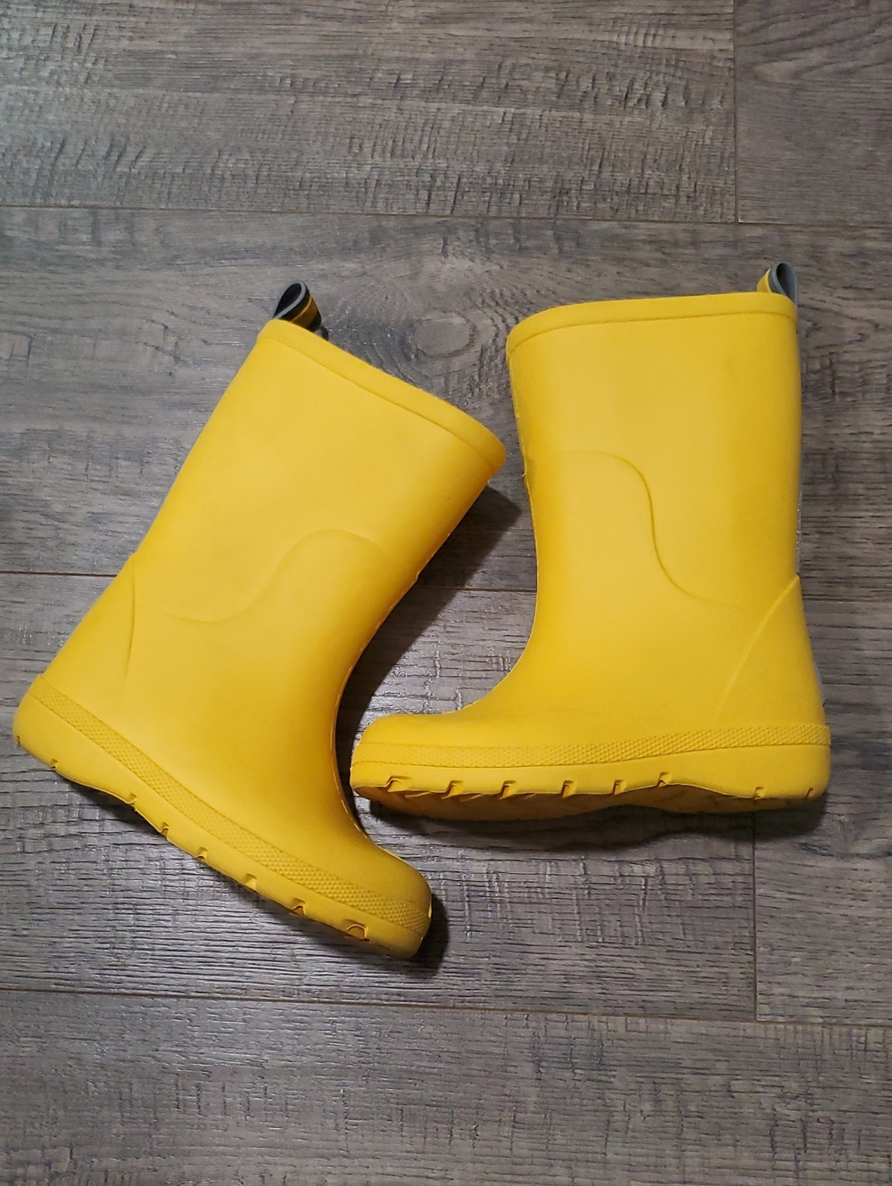 Little kids yellow rain boots